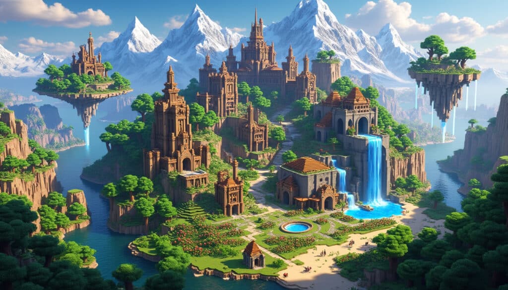 découvrez 10 idées créatives de mondes coopératifs à construire dans minecraft pour animer votre serveur realms et jouer en équipe.